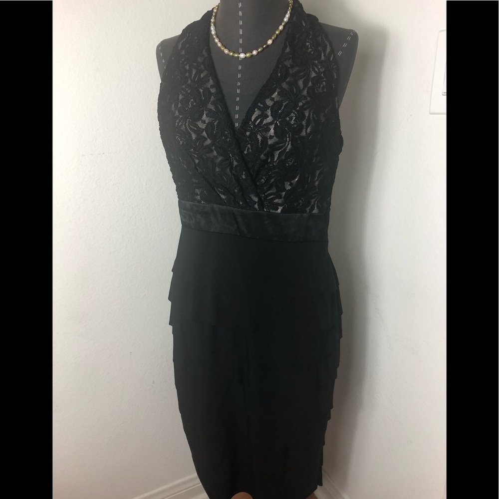 Evan Picone Black lace Cocktail Dress